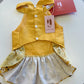 Pet Yellow Daisy Halter Ao Dai 14-15B