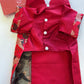 Pet Red Gam Tassel Ao Dai 14-15B