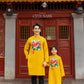 Mom and Daughter Yellow Vibrant Matching Ao Dai Set