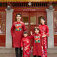 Mom and Daughter Red Vibrant Matching Ao Dai Set 31C