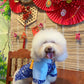 Pet Blue Gam Yellow Tassel Ao Dai 14-15B| Pet Ao Dai Costume | Vietnamese Pet Outfit | Cute Dog and Cat Ao Dai | Lunar New Year Pet Clothes