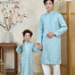 Nhu Y - Family Blue/Silver Butterflies Matching Ao Dai Set