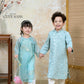 Nhu Y - Family Blue/Silver Butterflies Matching Ao Dai Set