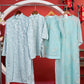 Nhu Y - Family Blue/Silver Butterflies Matching Ao Dai Set