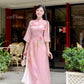 Moc Lan - Pink Ombre with Pink Pants Ao Dai Set 18B|Pre-made Traditional Vietnamese Women Ao Dai with Pants | Lunar New Year|Ao Dai Cach Tan