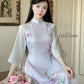 Light Purple 3D Blossoms Ao Dai Set 21D|Pre-made Modernized Vietnamese Ao Dai| Women Ao Dai with Pants | Lunar New Year| Ao Dai Cach Tan|