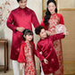 Nhu Y - Family Red/Gold Butterflies Matching Ao Dai Set | Pre-made Traditional Vietnamese Ao Dai | Lunar New Year