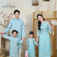 Nhu Y - Family Blue/Silver Butterflies Matching Ao Dai Set