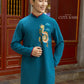 Cat Tuong - Dad and Boy Prussian Blue Dragon Matching Ao Dai | Pre-made Traditional Vietnamese Ao Dai | Lunar New Year