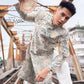 Men Blue Gam Patterns Ao Dai Top 44C | Pre-made Traditional Vietnamese Ao Dai| Lunar New Year | Ao Dai for Dad, Boy |Ao Dai Tet| AoDaibyCuteSass