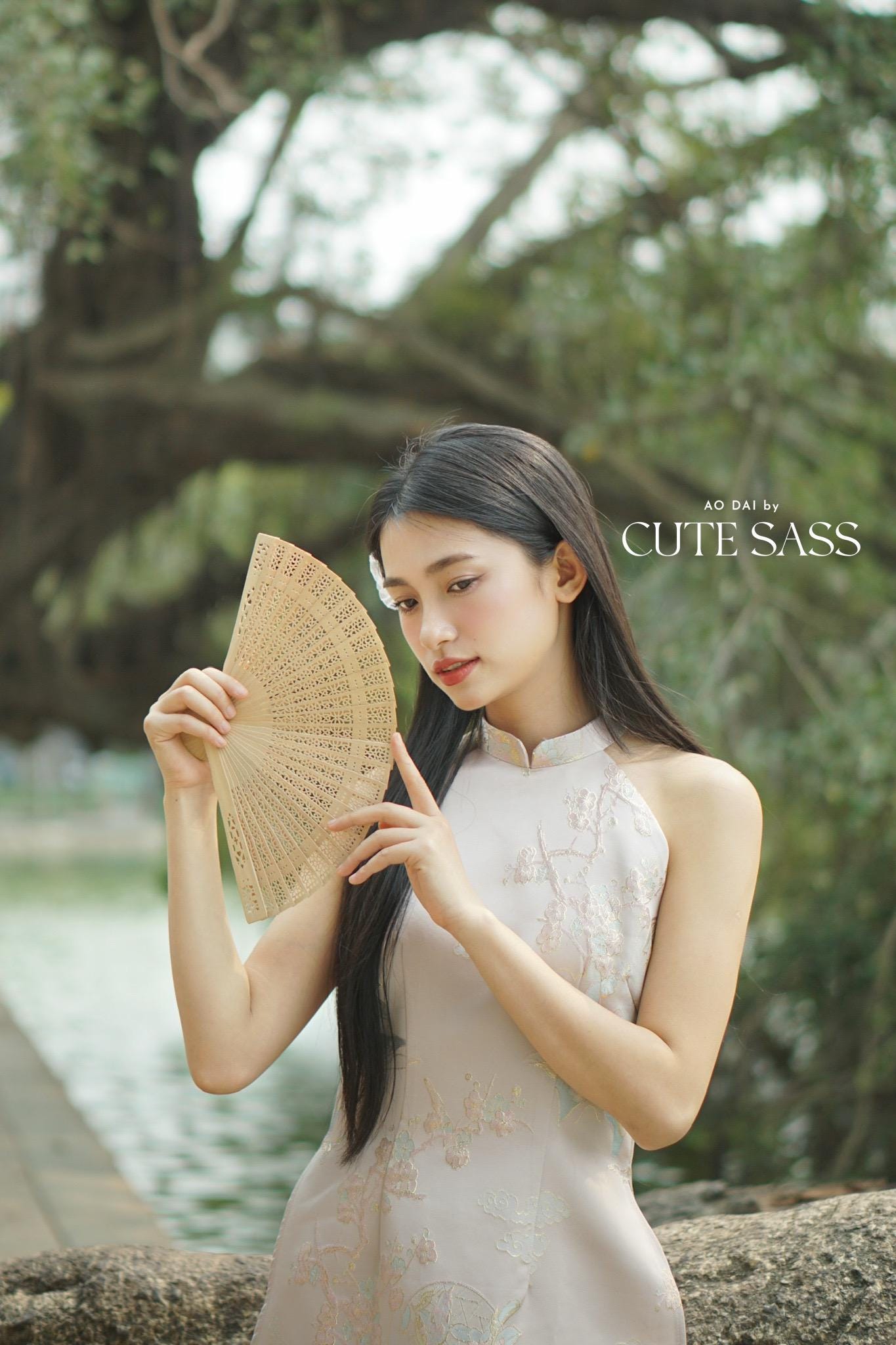 Yen - Pink Heirloom Yem-Inspired Ao Dai Top Only, No Pants| Pre-made Modernized Vietnamese Ao Dai| Lunar New Year AoDaibyCuteSass