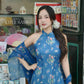 Yen - Blue Orient Scarf AoDaibyCuteSass