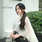 Yen - Black/Gold Eclipse Spaghetti Strap Ao Dai Top with Cape, No Pants, No Bows| Pre-made Modernized Vietnamese Ao Dai| Lunar New Year AoDaibyCuteSass