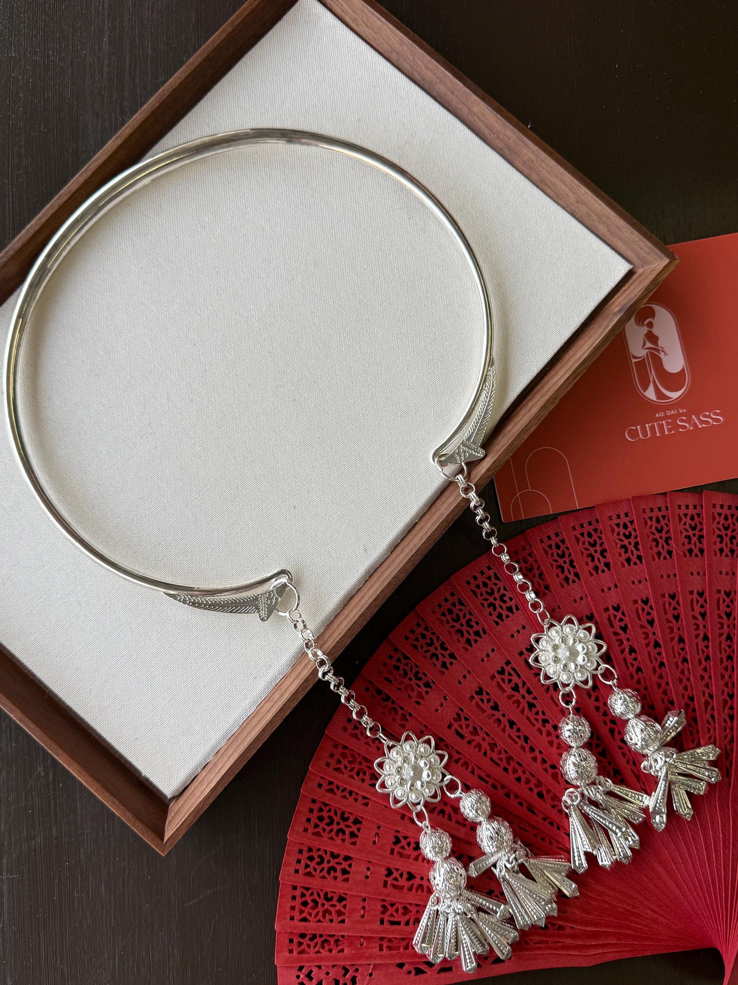 Kiềng cổ - Metal Round Necklace AoDaibyCuteSass