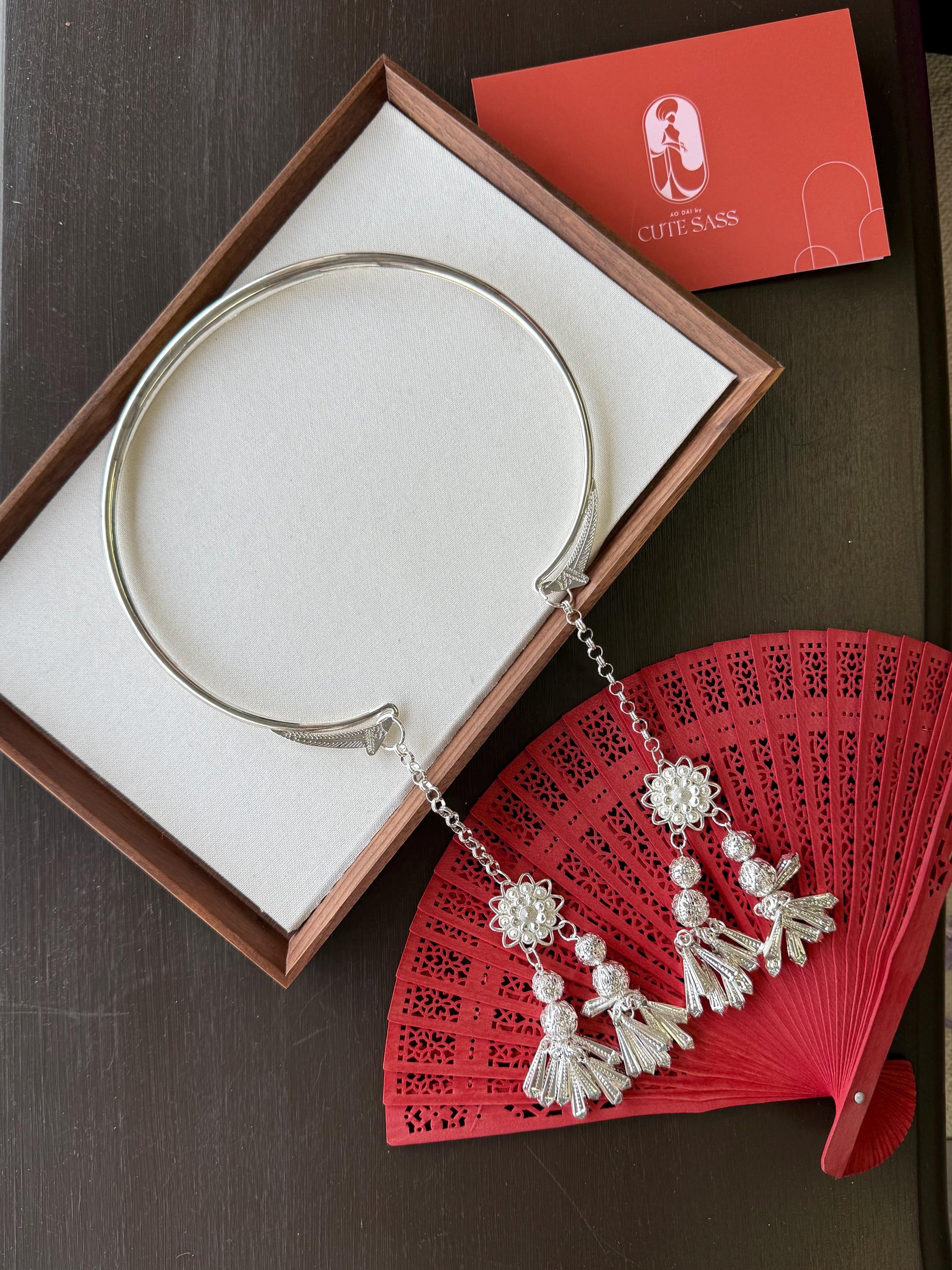 Kiềng cổ - Metal Round Necklace AoDaibyCuteSass