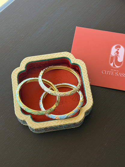 Slim Cherry Blossom Bracelet Bangles | Ao Dai Accessories