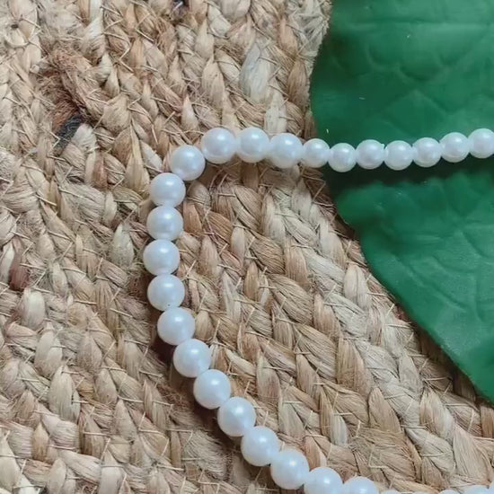 Kid Pearl Necklace and Bracelet Set
