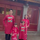 Mom and Daughter Red Vibrant Matching Ao Dai Set