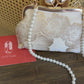 Silk Purse Clutch With Pearl Clasp