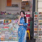 Yen - Blue Orient Yem-Inspired Ao Dai Top Only, No Pants, No Scarf