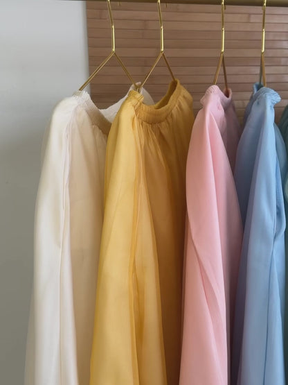Vân - Chiffon Flow Skirt with Pockets 57-59B