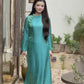Nhu Mai - Turquoise/Green Shimmery Chiffon Ao Dai Set 50E