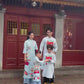 Cat Tuong - Family Blue Vibrant Matching Ao Dai Set 26D