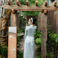 Blue Sparkle Embroidery Lua Xuoc Ao Dai Set 