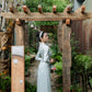 Blue Sparkle Embroidery Lua Xuoc Ao Dai Set 