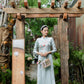 Blue Sparkle Embroidery Lua Xuoc Ao Dai Set 