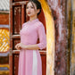 Tay Thi Silk Plain Ao Dai Set (Pink, White, Purple, Yellow) | Pre-made Traditional Vietnamese Ao Dai| Women Ao Dai with Pants|Lunar New Year