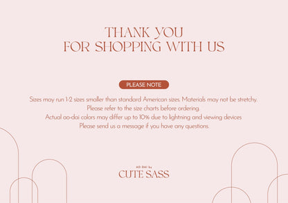 Yellow Long Sleeve Ao Dai Set | Pre-made Modernized Vietnamese Ao Dai | Ao Dai Viet Nam | Lunar New Year | Ao Dai Cach Tan|