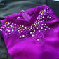 Sparkle Neck Detail Ao Dai Set