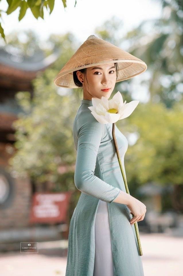 Tay Thi Silk Plain Ao Dai Set, SAME COLOR Pants (Prussian, Mint, Black, Orange) | Pre-made Traditional Vietnamese Ao Dai|