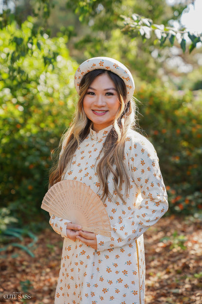 Áo Ngũ Thân Tay Chẽn Set - Yellow Daisy
