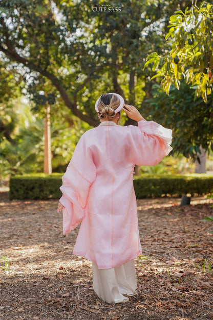 Áo Tấc - Peach (Top and Headband, No Pants)