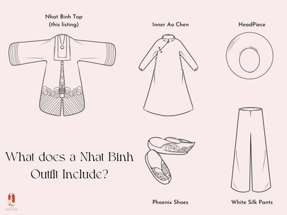 Áo Nhật Bình White - Nhat Binh Outer Top