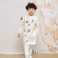 Boy White Cute Patterns Ao Dai