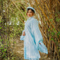 Áo Tấc - Mint Blue (Top and Headband, No Pants) | Ao Tac | Áo Ngũ Thân Tay Thụng | Ao Dai Truyen Thong | Pre-made Vietnamese Viet Phuc