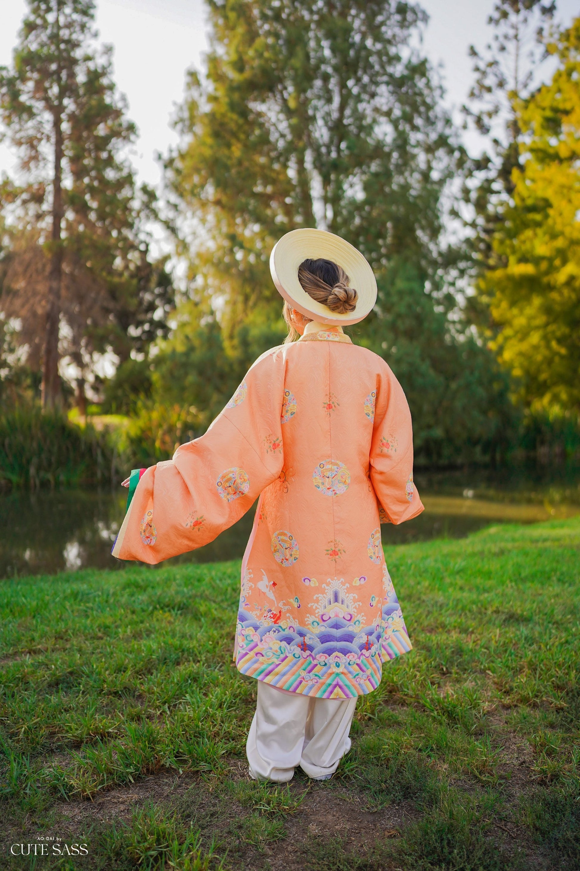 Áo Nhật Bình Orange - Nhat Binh Outer Top