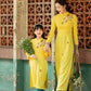 Mom and Daughter Yellow Embroidery Ao Dai Set