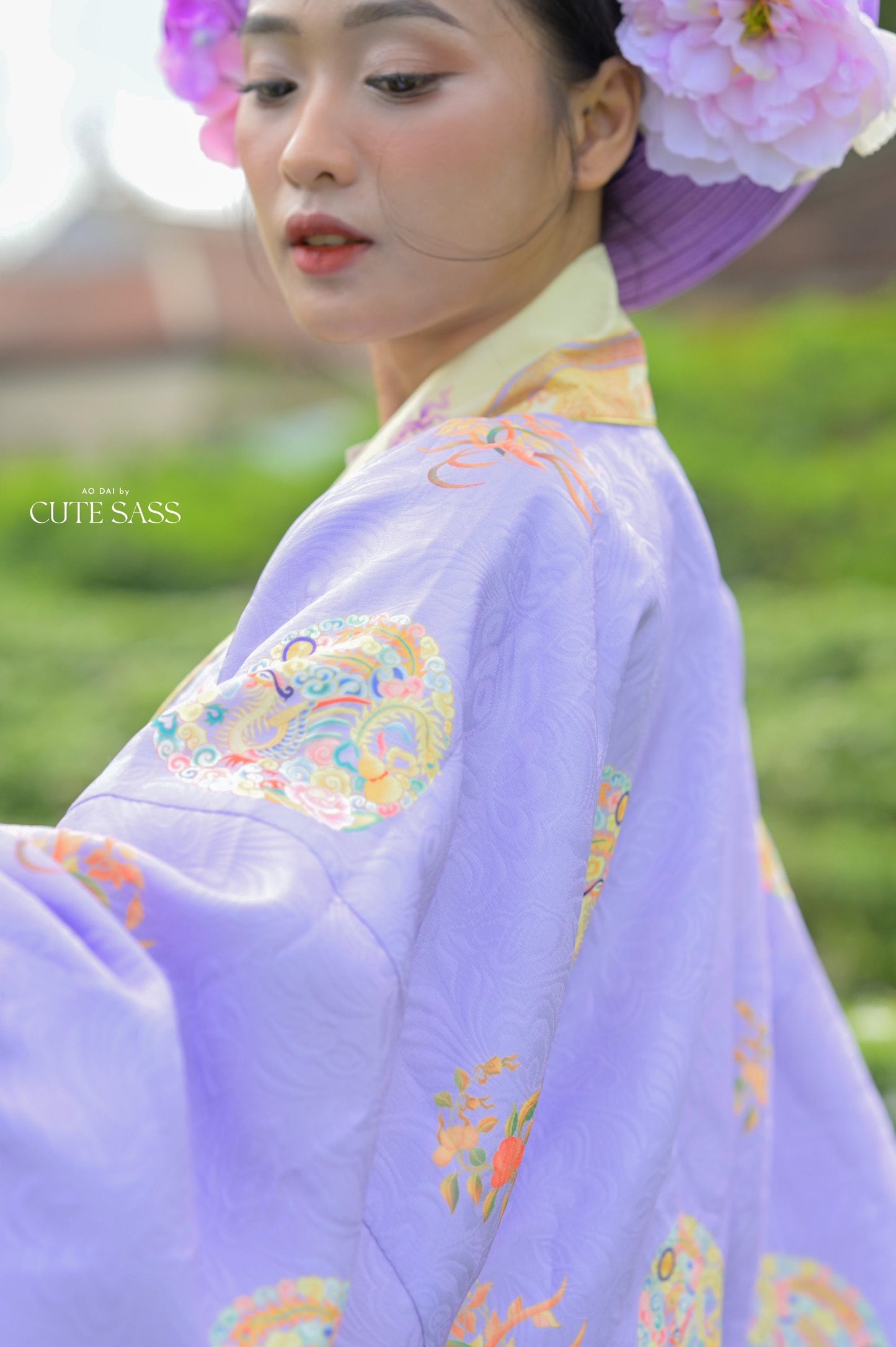 Áo Nhật Bình Purple - Nhat Binh Outer Top