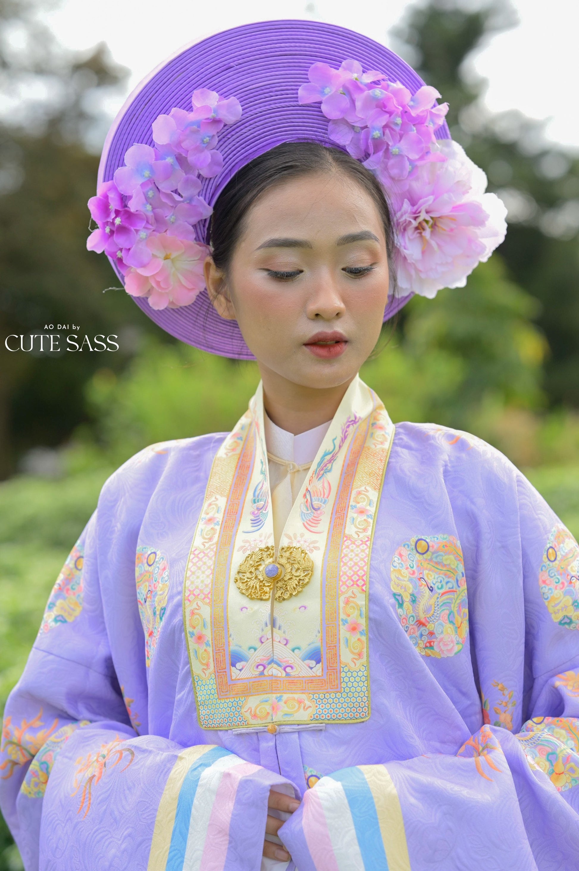 Áo Nhật Bình Purple - Nhat Binh Outer Top