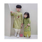 Boy Hac Embroidery Ao Dai (White, Green) | Pre-made Traditional Vietnamese Ao Dai | Lunar New Year| Ao Dai Truyen Thong | Ao Dai Kid