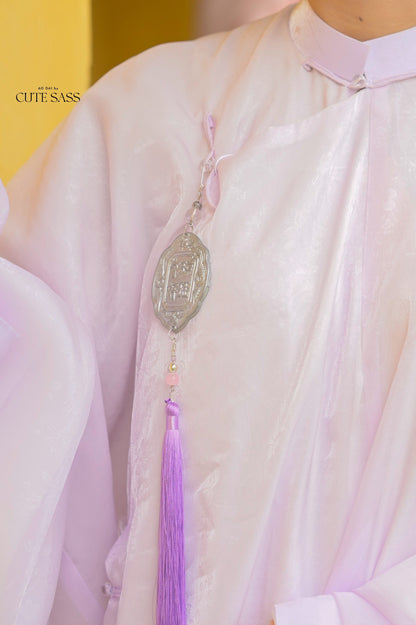 Áo Tấc - Purple Hidden Patterns (Top and Headband, No Pants)