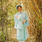 Áo Tấc - Mint Blue (Top and Headband, No Pants) | Ao Tac | Áo Ngũ Thân Tay Thụng | Ao Dai Truyen Thong | Pre-made Vietnamese Viet Phuc