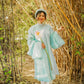 Áo Tấc - Mint Blue (Top and Headband, No Pants) | Ao Tac | Áo Ngũ Thân Tay Thụng | Ao Dai Truyen Thong | Pre-made Vietnamese Viet Phuc