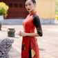 Vien Collection - Earth Element Ao Dai Set | Pre-made Traditional Women Ao Dai with Pants | Lunar New Year| Ao Dai Truyen Thong
