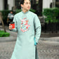 Men Light Blue Sparrow Ao Dai Set