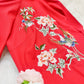 Shifted Embroidery Pink / Red Ao Dai Set |Pre-made Vietnamese Ao Dai|Women Ao Dai with Pants |Lunar New Year| Ao Dai Truyen Thong|